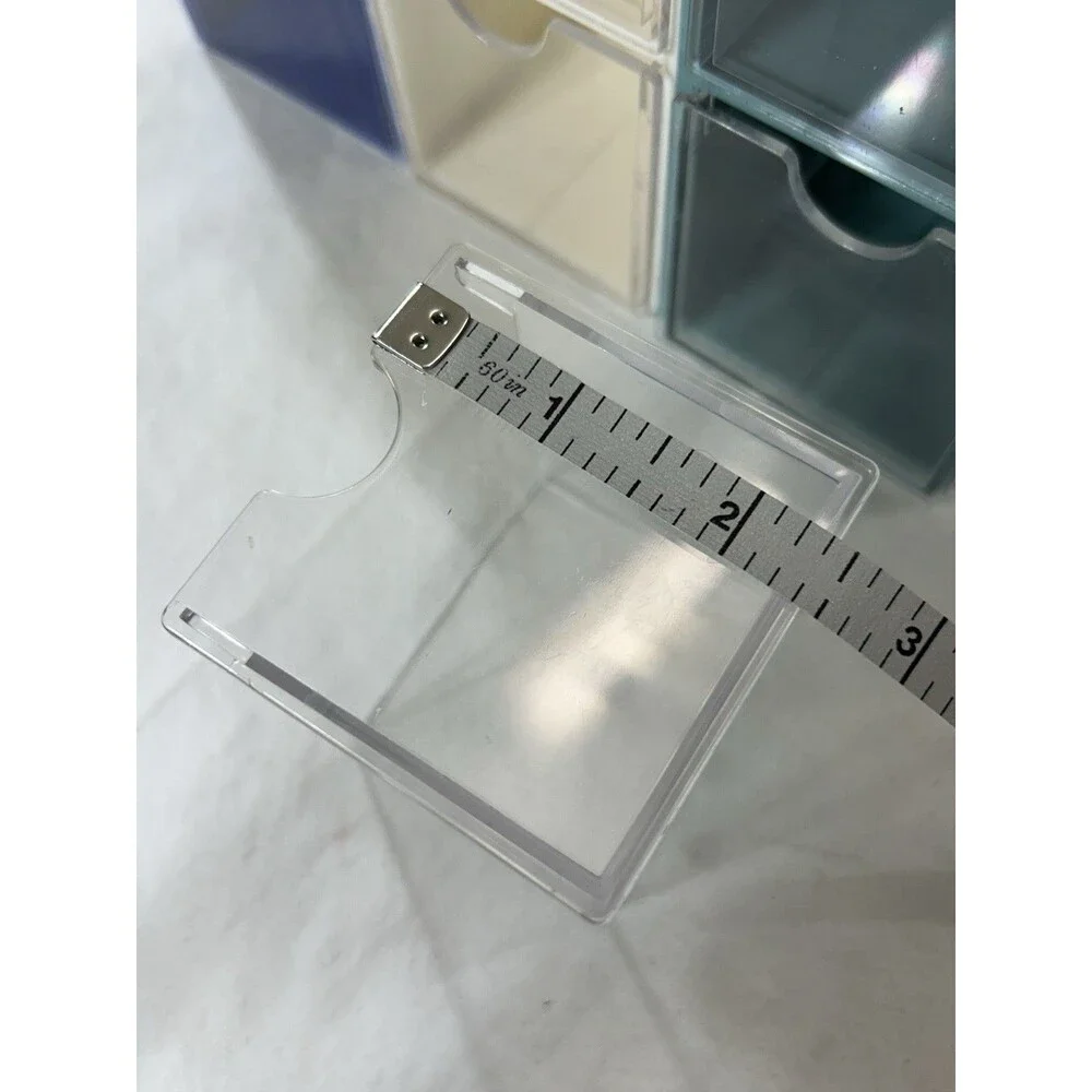 Clear Plastic 9 Drawer Storage Organizer Desktop Bathroom Makeup Craft Wall Moun